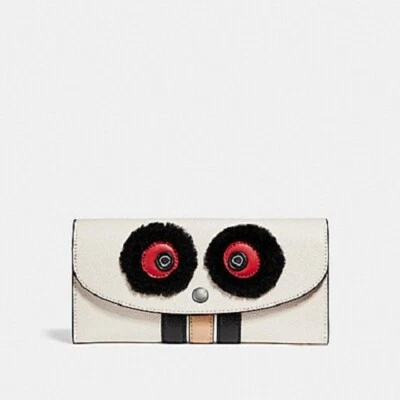 全新带标签 Coach F22727 BEAR 3 SLIM ENVELOPE 钱包女式 275 美元 — 第 1/2 张图片