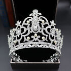 14cm Tall Large Red Crystal Crown Tiara Wedding Prom Queen Princess For Women