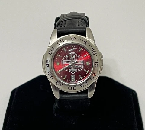 Alabama Crimson Tide Ladies Leather Watch NCAA 2011 Football National Champions Cover