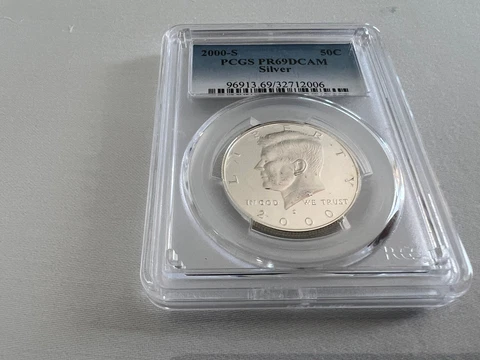 2000-S SILVER KENNEDY HALF DOLLAR PCGS PR69DCAM Cover