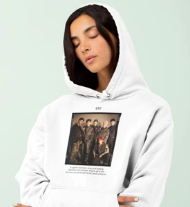Exo K-Pop Hoodie- Kpop Fan Gift, kpop Merch, Korean Pullover - Picture 1 of 13