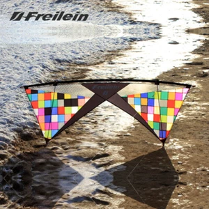 Mosaic Quad Line Stunt Kite Outdoor Acrobatico Spettacolo Sportivo Aquilone Mylar Laminato - Foto 1 di 6