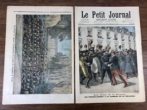 2x LE PETIT JOURNAL 1897 RUSSIE RUSSIA Regiment PREOBRAJENSKY garde impériale - Picture 1 of 5
