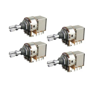 4 Stück B500K Push-Pull Gitarren-Potentiometer volle Größe kurze geteilte Welle Potis - Bild 1 von 11