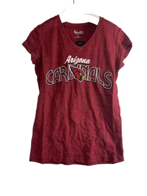 Touch by Alyssa Milano Women's Arizona Cardinals V-Neck S/S T-shirt- Red, Small - Image 1 of 4