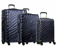 Delsey Paris Alexis 3 Piece Lightweight Luggage Set Hardside Spinner TSA Lock