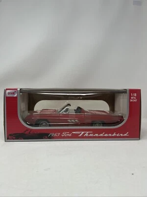 ANSON 1963 FORD THUNDERBIRD HARDTOP 1/18 DIECAST NEW IN UNOPENED BOX! - Image 1 of 4