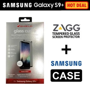 Protector de Pantalla de Cristal Zagg S9 Plus + Funda Original Samsung para Galaxy S9+ - Imagen 1 de 28