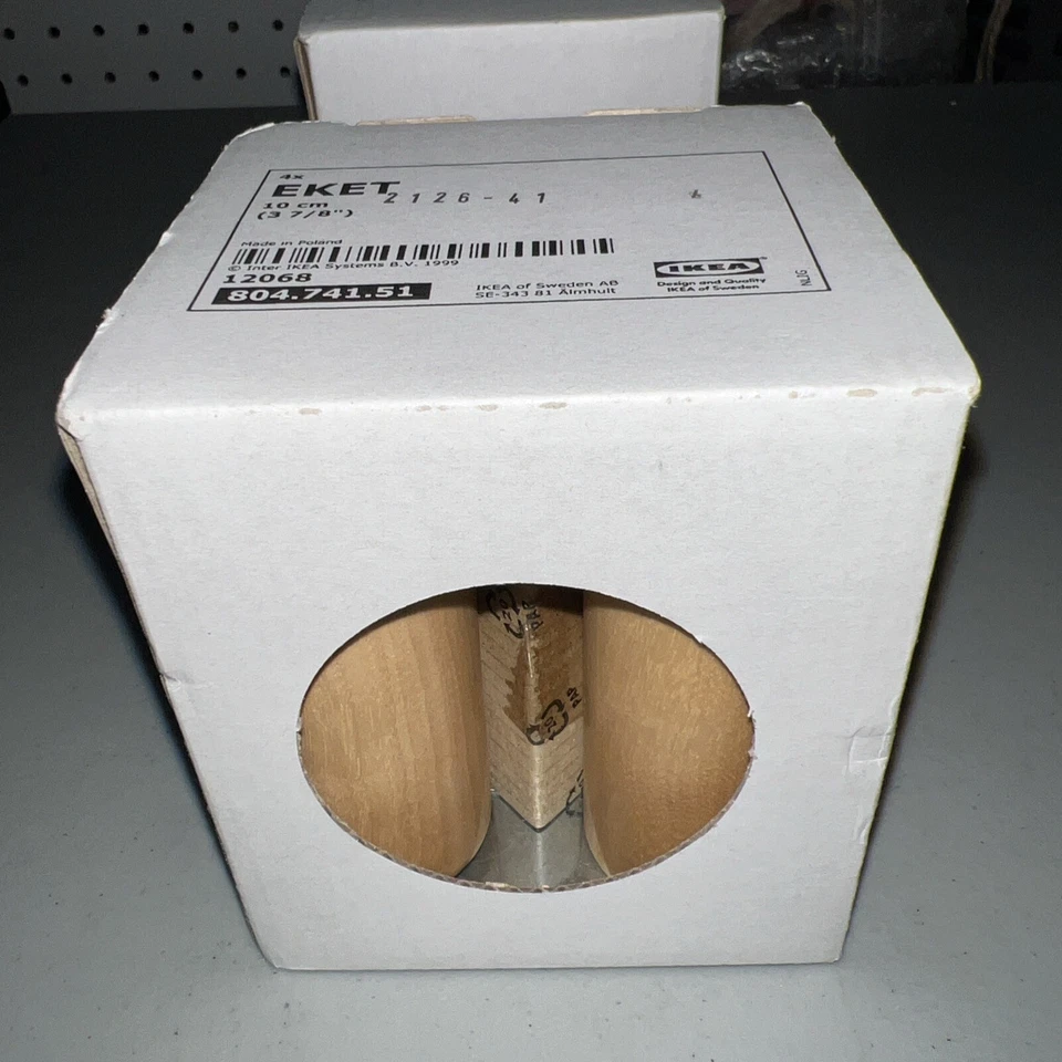 Leg (4 Pack) Wood Legs 3 7/8 " for Cabinet 804.741.51 IKEA EKET