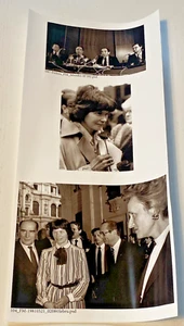 Photo argentique F. MITTERAND avec Les Chirac, Delors - 17 x 35 cm - Bel Etat - Imagen 1 de 2