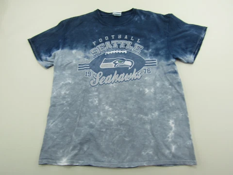 Seattle Seahawks T-Shirt Adult Size Large NFL Team Apparel Tie Dye Short Sleeve Cover
