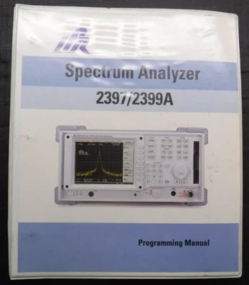 IFR - Spectrum Analyzer 2397/2399A  operating & Programming Manual - Image 1 of 3