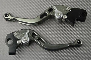 Kurz Hebel Paar Bremshebel Kupplungshebel Titanium CNC TRIUMPH AMERICA 2006-2015 - Imagen 1 de 5