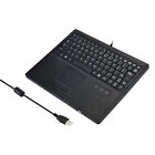 88 Keys Industrial Wired USB Keyboard with Touchpad Mouse 1x Hub for Computer