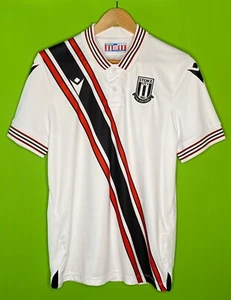 Stoke City Macron White Football/Soccer Shirt - Size EU S - Picture 1 of 18