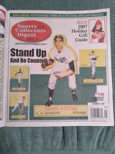 Dec 7,2007 Sports Collectors Digest 1964 Stand Ups Koufax/Yaz/Clemente/Drysdale - Picture 1 of 3