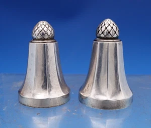 Acorn by Georg Jensen Sterling Silver Salt Pepper Shaker Set 2pc #423B (#8420) - Picture 1 of 6