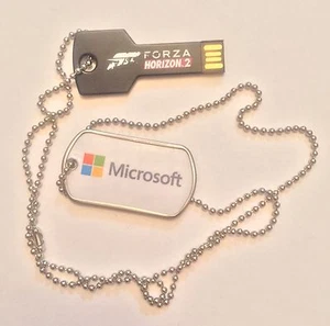 RAR Microsoft\Xbox One-FORZA HORIZON 2: 4gb USB Drive & Dogtag Chain Promo Item - Bild 1 von 3