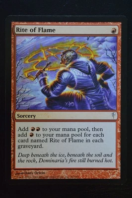 Magic The Gathering MTG RITE OF FLAME  Coldsnap LP Lightly Played - Image 1 of 2