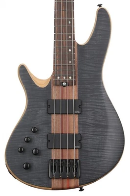 Schecter Charles Berthoud CB-4 Signature Left-handed Bass Guitar - See-thru - Image 1 of 4
