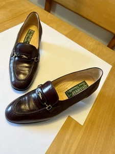 Quarvif Pumps Gr. 39 Braun Echtleder Echtholzabsatz Made In Italy - Bild 1 von 14