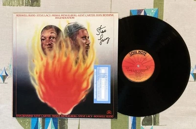 Roswell Rudd Steve Lacy LP Regeneration 1983 Signed by Lacy EX/M- - Image 1 of 4