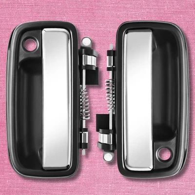 fits 1995 to 2004 Toyota Tacoma Exterior Door Handle Front Left and Right Chrome Foto 1 de 4