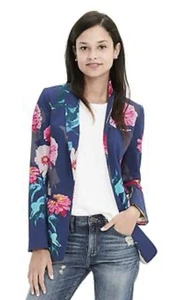 NWT Banana Republic Gerber Daisy Floral Print 1-Button Blazer Size 14 - Picture 1 of 13