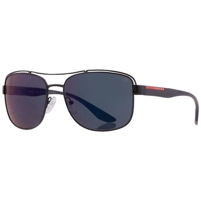 Gafas de sol Prada Linea Rossa PS57VS 1AB01G para hombre negras/grises oscuros 61 mm Foto 1 de 4