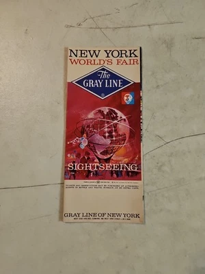 Vintage  The Gray Line 1964 New York World's Fair City Bus Sightseeing Brochure - Image 1 of 4