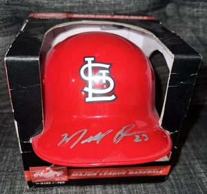 Marcell Ozuna Signed St. Louis Cardinal’s Rawlings Replica MLB Mini Helmet - Picture 1 of 5