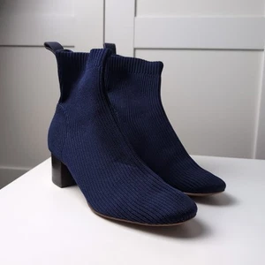 Everlane The Glove Royal Blue Knit Boots Size AUS 7 - Picture 1 of 5