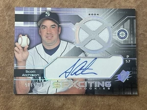 2004 Upper Deck SPx Rookies Relic Auto /799 Baseball Scott Atchison #186 - Picture 1 of 3