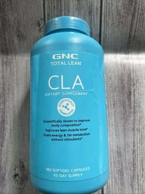 GNC Total Lean CLA / Mejorar la composición corporal y el tono muscular magro, tapa 180 cápsulas blandas Foto 1 de 4