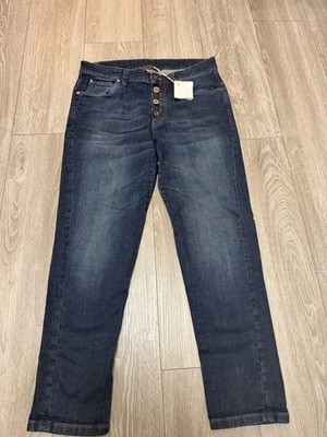 NUEVO CON ETIQUETAS BRUNELLO CUCINELLI THE BOYISH FIT JEANS BAJOS, PANTALONES, TALLA 6, 42 Foto 1 de 4