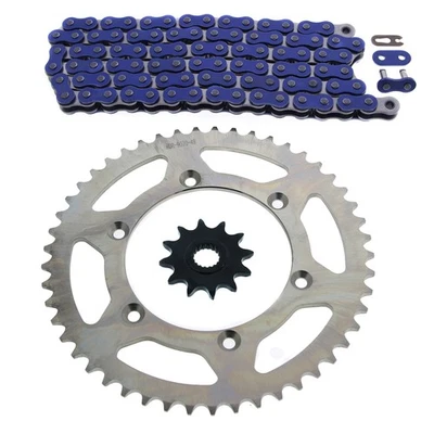 1992-1995 se adapta a Suzuki RM125 520-112L azul sin junta tórica cadena y piñón SLV 12/49 Foto 1 de 4