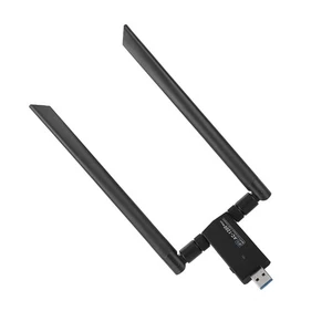AC USB 5.8G Dualband Wifi Dongle Adapter Wireless Network Card NEW - Afbeelding 1 van 7