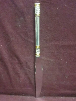  Wallace Sterling Golden Aegean Weave Dinner Knife 9 3/8" no monogram - Image 1 of 3