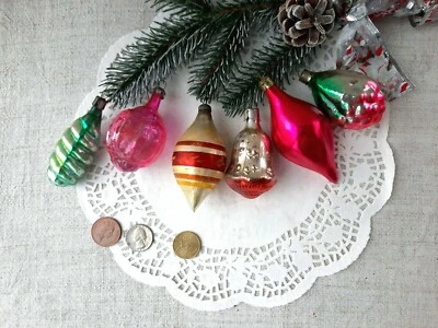 Adornos navideños soviéticos vintage vidrio bombillas campana construibles lágrima años 40 307 Foto 1 de 3