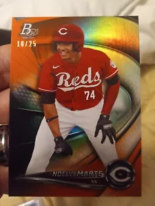 ๐ฅ Noelvi Marte 2022 Bowman Platinum ORANGE Rookie RC ๐ฅ #d To 25 ๐ฅ - Picture 1 of 2