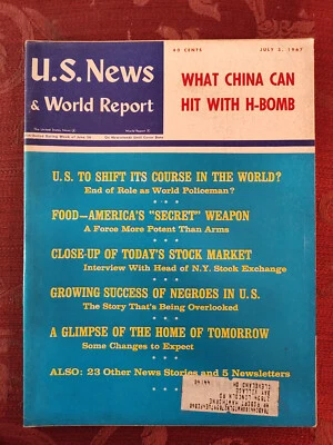 U S NEWS Magazine World Report July 3 1967 Home of Tomorrow Black Success - Image 1 of 2