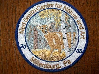 4" NED SMITH CENTER 2003 WHITE BIRCH BUCK PATCH MILLERSBURG, PA. SIGNATURE SER. - Image 1 of 2