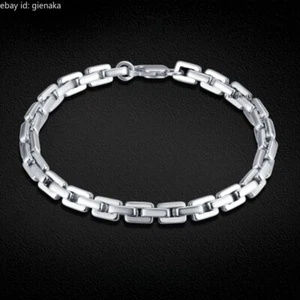 PT950 Pure Platinum 950 Men Women Rolo Cable Chain Link Bracelet 6.3-8.7inch - Picture 1 of 7