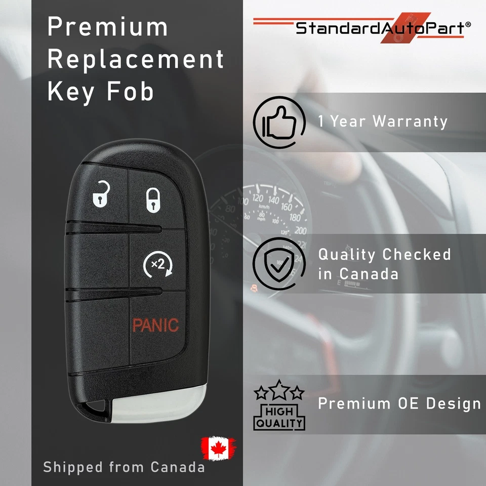 Llavero inteligente de entrada sin llave para Dodge Journey Durango M3N40821302 68066350AB Foto 1 de 4