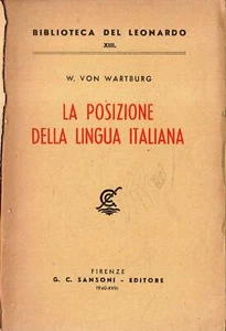 W. Von Wartburg. Die Position der italienischen Sprache. - Bild 1 von 1