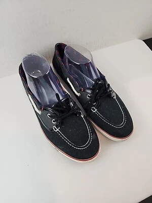 Tommy Hilfiger Size 10 M Black/Red/White Round Toe Boat Shoes Fabric Women - Изображение 1 из 4
