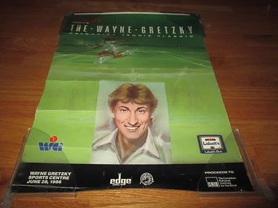 1986 Labatt's presents the WAYNE GRETZKY Celebrity Tennis Poster EDMONTON OILERS - Image 1 of 4