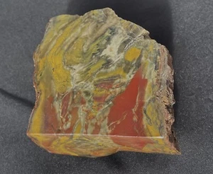 VARIETÀ DI DIASPRO CARRASITE MORRISONITE RARA FACCIA AA APERTA RUVIDA 15 OZ-424 GRAMMI - Foto 1 di 16