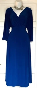 JOANNA HOPE BLUE JERSEY MIDI PARTY DRESS SIZE 24 - Picture 1 of 7