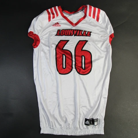Louisville Cardinals adidas Practice Jersey - Football Men's White/Red Used Cover